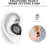 Wireless Earbuds, IPX6 Waterproof Headphones with Portable Charging Case